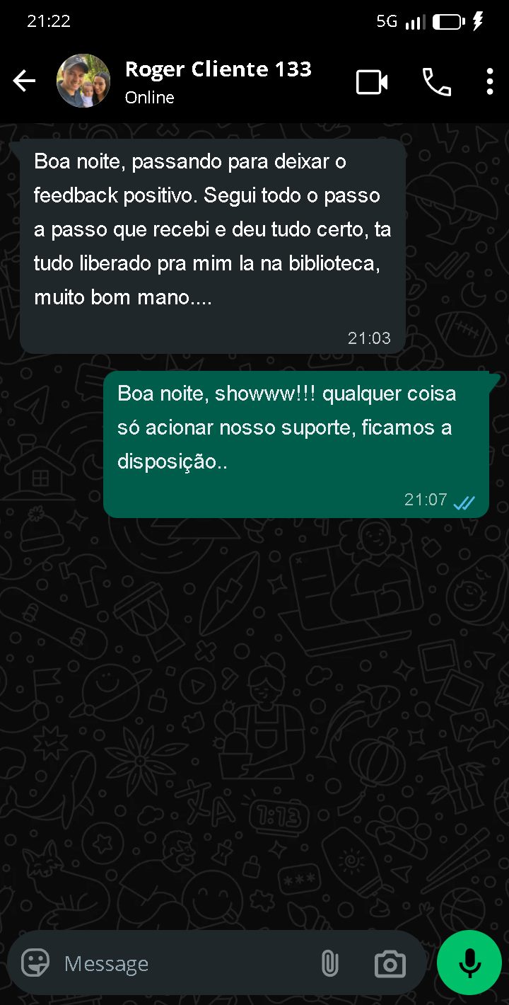 Print de conversa com cliente 3